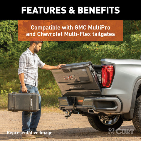CURT 58266 - Protective MultiPro/Multi-Flex Tailgate Sensor with 2-1/2in. Hitch Cap