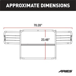 ARIES 1044 - Black Steel Grille Guard, Select Jeep Grand Cherokee