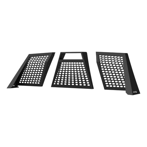 ARIES 1110111 - Switchback Black Aluminum Headache Rack, Select Dodge, Ram 1500, 2500, 3500