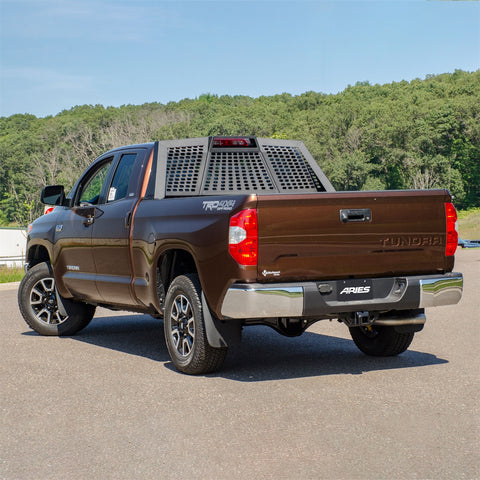 ARIES 1110117 - Switchback Black Aluminum Headache Rack, Select Toyota Tundra