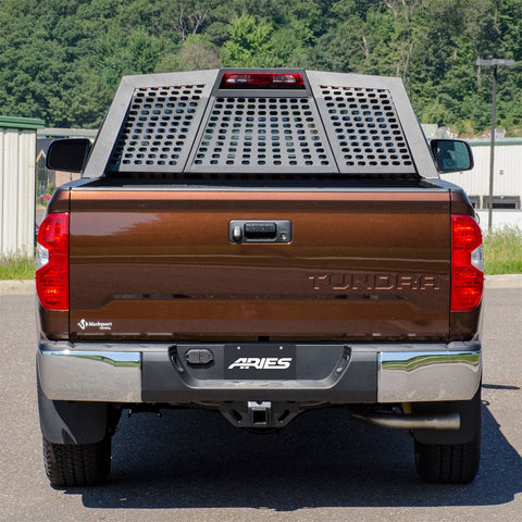 ARIES 1110117 - Switchback Black Aluminum Headache Rack, Select Toyota Tundra