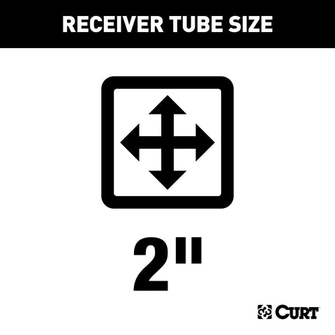 CURT 13490 Class 3 Trailer Hitch, 2 Receiver, Select Mercedes-Benz GLA 250