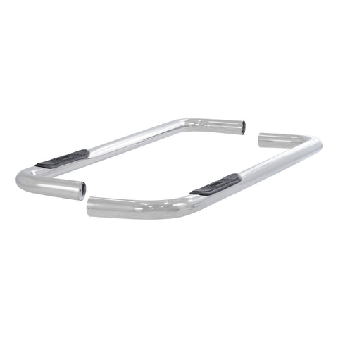 ARIES 204041-2 - 3 Round Polished Stainless Side Bars, Select Chevrolet, GMC C, K