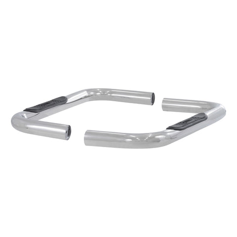 ARIES 204044-2 - 3 Round Polished Stainless Side Bars, Select Chevrolet, GMC Blazer K5