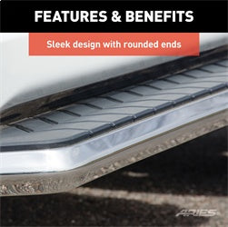 ARIES 2051018 - AeroTread 5 x 67 Polished Stainless Running Boards, Select Toyota RAV4