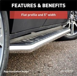 ARIES 2051018 - AeroTread 5 x 67 Polished Stainless Running Boards, Select Toyota RAV4