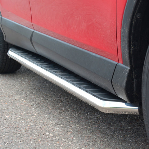 ARIES 2051018 - AeroTread 5 x 67 Polished Stainless Running Boards, Select Toyota RAV4