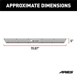 ARIES 2055085 - Replacement 85-Inch AdvantEDGE Running Board Step Pad