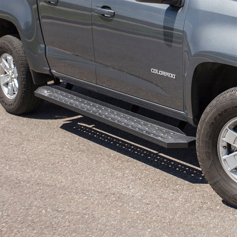 ARIES 2055532 - RidgeStep 6-1/2 x 75 Black Steel Running Boards, Select Colorado, Canyon