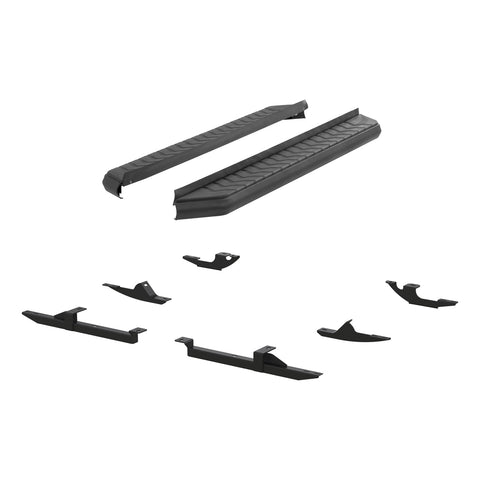 ARIES 2061008 - AeroTread 5 x 67 Black Stainless Running Boards, Select Jeep Compass, Patriot