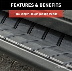 ARIES 2061008 - AeroTread 5 x 67 Black Stainless Running Boards, Select Jeep Compass, Patriot