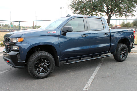 Raptor Series 2201-0342BT - 5 In OEM Style Full Tread Slide Track Running Boards Black Textured Aluminum 15-24 Chevy Colorado/GMC Canyon Crew Cab