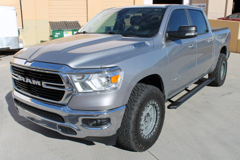 Raptor Series 2201-0342BT - 5 In OEM Style Full Tread Slide Track Running Boards Black Textured Aluminum 15-24 Chevy Colorado/GMC Canyon Crew Cab