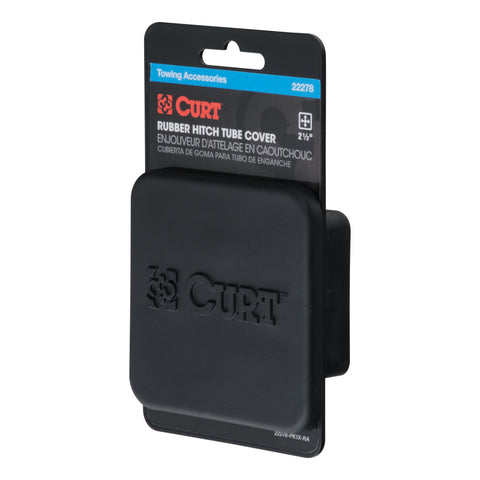 CURT 22278 - Rubber Trailer Hitch Cover Fits 2-1/2-Inch Receiver