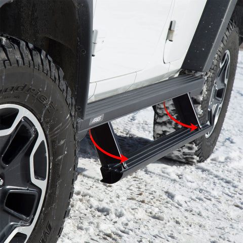 ARIES 3036571 - ActionTrac 69.6 Powered Running Boards, Select Jeep Wrangler JL