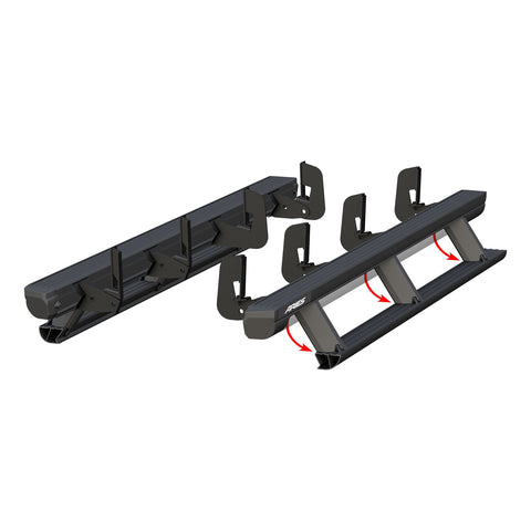 ARIES 3047902 - ActionTrac 83.6 Powered Running Boards, Select Silverado, Sierra, Crew Cab