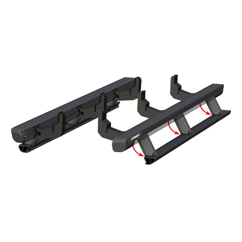 ARIES 3047960 - ActionTrac 87.6 Powered Running Boards, Select Nissan Titan, XD Crew Cab