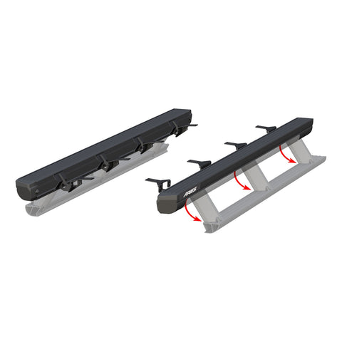 ARIES 3047975 - ActionTrac 83.6 Powered Running Boards, Select Jeep Gladiator