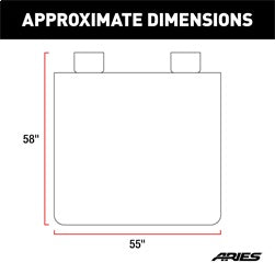 ARIES 3146-20 - Seat Defender 58 x 55 Removable Waterproof Camo Bench Cover