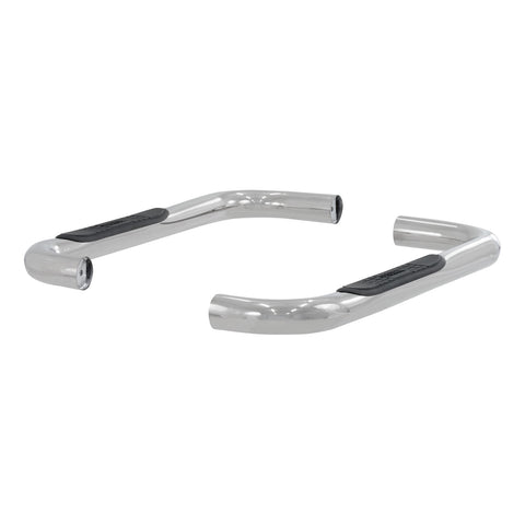 ARIES 35600-2 - 3 Round Polished Stainless Side Bars, Select Jeep Wrangler YJ, TJ