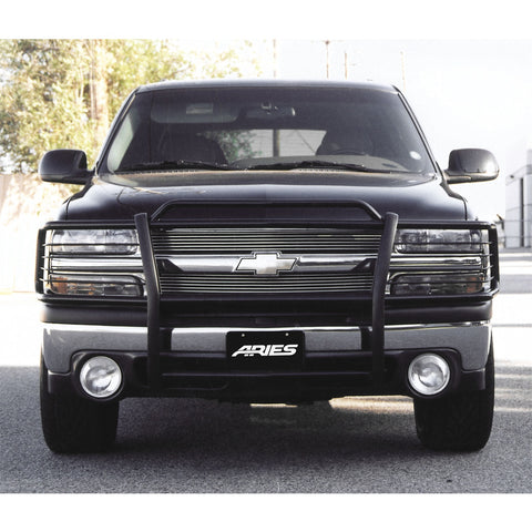 ARIES 4043 - Black Steel Grille Guard, Select Chevrolet Silverado 1500, Suburban, Tahoe