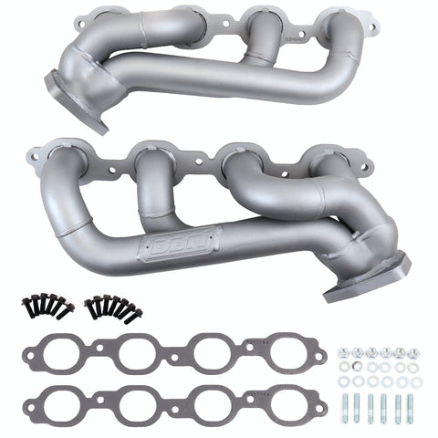 BBK Performance Parts 4048 2019-2022 Chevy GM Truck 5.3L 6.2L 1-3/4 Shorty Headers (TITANIUM CERAMIC)
