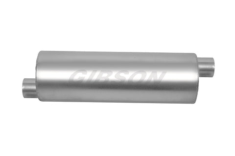Gibson Performance Exhaust 421887 SFT Superflow Offset/Offset Round Muffler Stainless