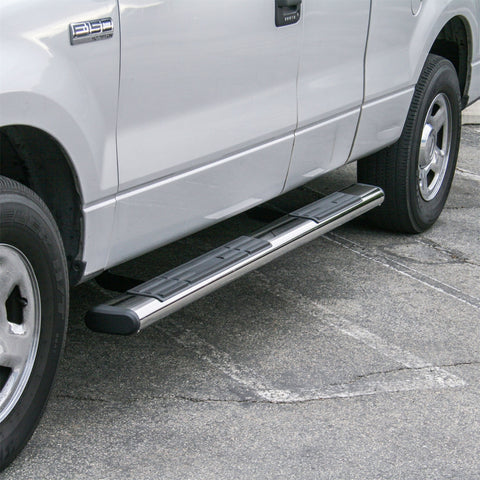 ARIES 4444018 - 6 x 75 Polished Stainless Oval Side Bars, Select Ford F-150