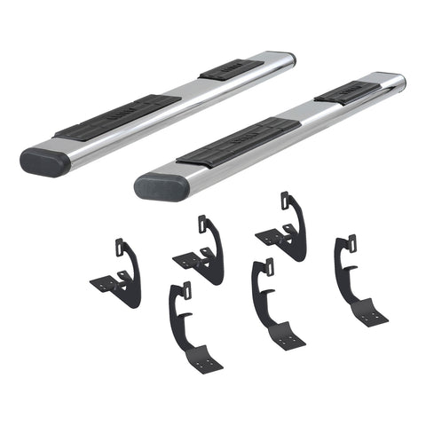 ARIES 4444037 - 6 x 75 Polished Stainless Oval Side Bars, Select Toyota Tacoma