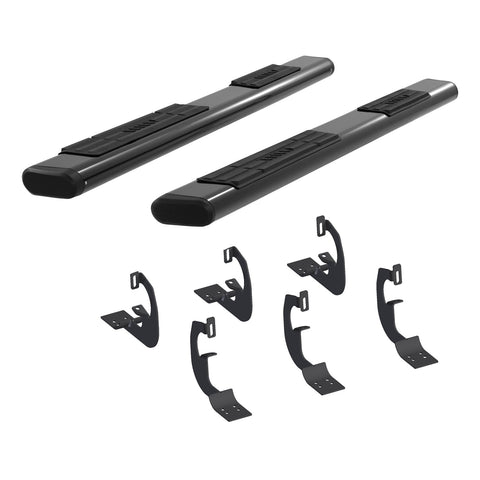 ARIES 4445014 - 6 x 75-Inch Oval Black Aluminum Nerf Bars, Select Dodge Ram 1500