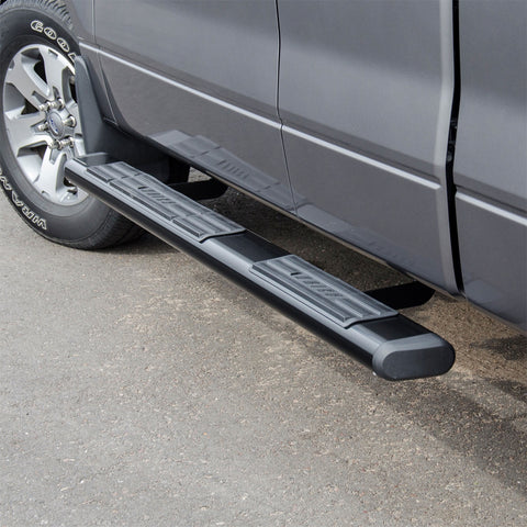 ARIES 4445020 - 6 x 91-Inch Oval Black Aluminum Nerf Bars, Select Ford F-150