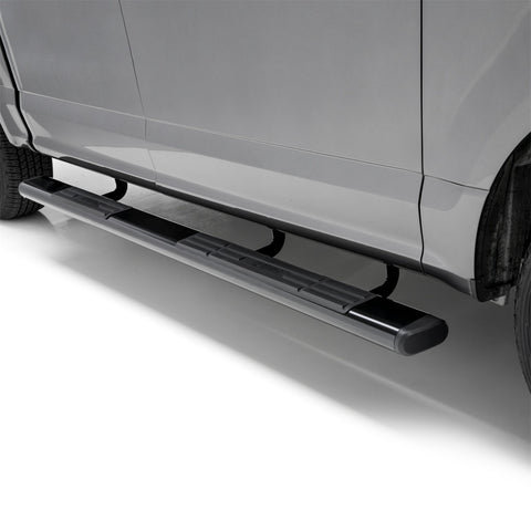 ARIES 4445042 - 6 x 75 Black Aluminum Oval Side Bars, Select Ford F-Series