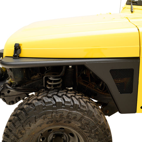 Paramount Automotive 51-0041 - 97-06 Jeep Wrangler TJ Steel Front Fender w/ Mesh Insert