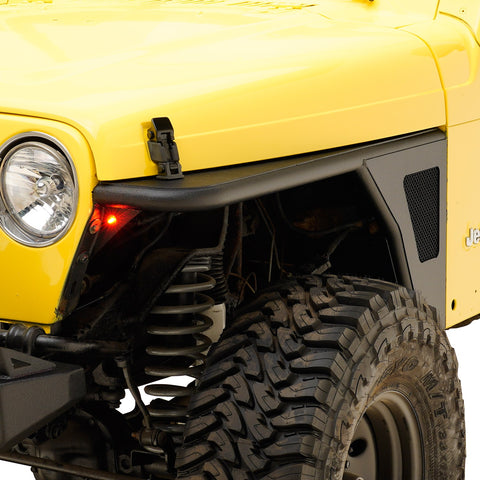 Paramount Automotive 51-0041 - 97-06 Jeep Wrangler TJ Steel Front Fender w/ Mesh Insert