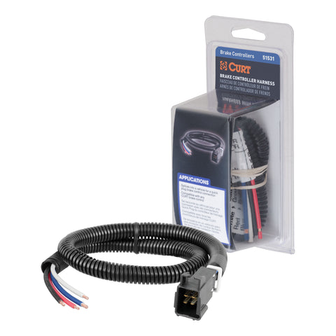 CURT MFG 51531 TRAILER BRAKE CONTROLLER HARNESS  S