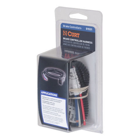 CURT MFG 51531 TRAILER BRAKE CONTROLLER HARNESS  S