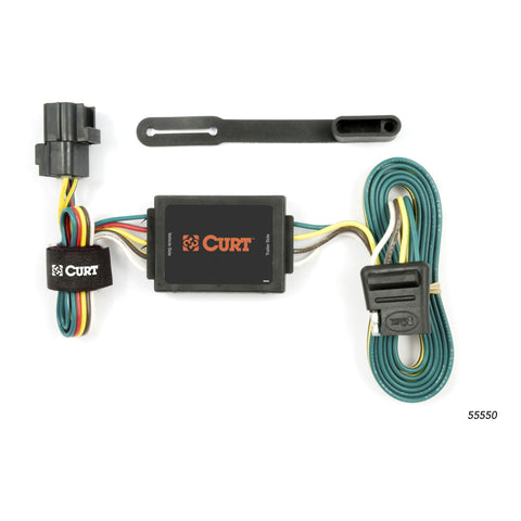 CURT 55550 - Custom 4-Flat Select Kia Sorento OEM Tow Package Required