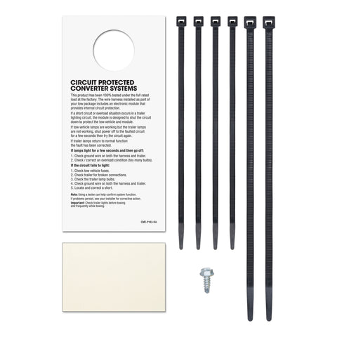 CURT 55550 - Custom 4-Flat Select Kia Sorento OEM Tow Package Required