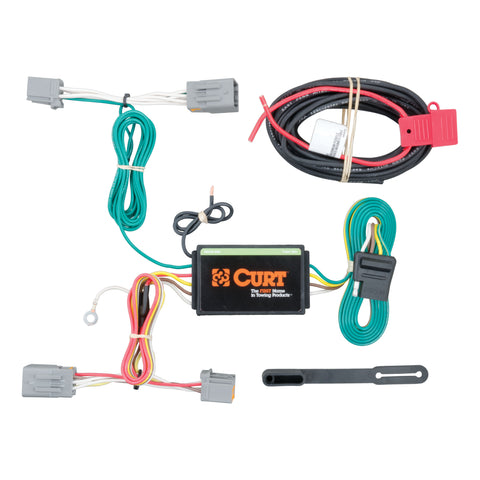 CURT 56224 - Custom Wiring Harness 4-Way Flat Output Select Volvo S60 Cross Country