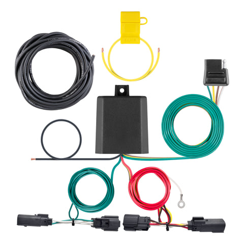 CURT 56436 - Custom Wiring Harness 4-Way Flat Output Select Ford Edge