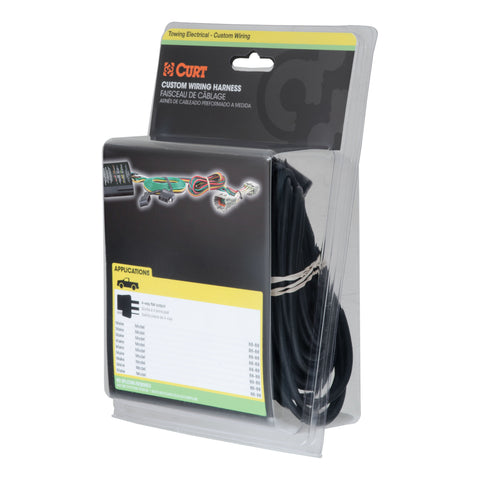 CURT MFG 56494 CUSTOM WIRING HARNESS  4-WAY FLAT O