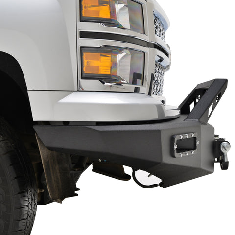 Paramount Automotive 57-0302 - 14-15 Chevy Silverado 1500 LED Front Winch Bumper