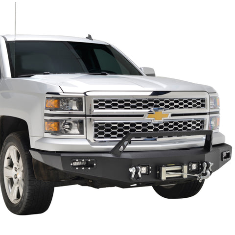 Paramount Automotive 57-0302 - 14-15 Chevy Silverado 1500 LED Front Winch Bumper