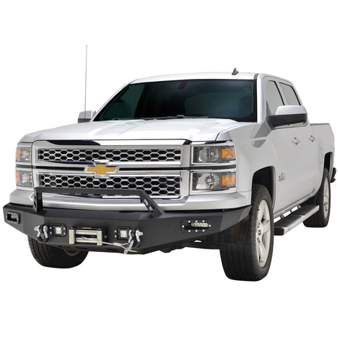 Paramount Automotive 57-0302 - 14-15 Chevy Silverado 1500 LED Front Winch Bumper