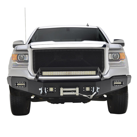 Paramount Automotive 57-0502 - 14-15 GMC Sierra 1500 LED Front Winch Bumper