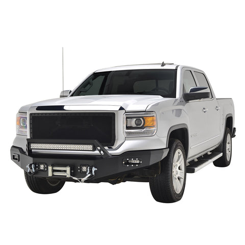 Paramount Automotive 57-0502 - 14-15 GMC Sierra 1500 LED Front Winch Bumper