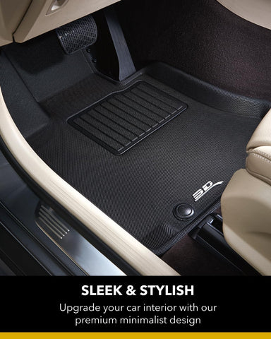 3D MAXpider L1KA05001509 All-Weather Floor Mats for Kia Soul 2020-2022 Custom Fit Car Floor Liners Kagu Series 1st & 2nd Row