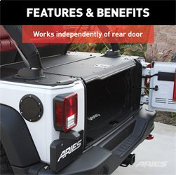 ARIES ALC25000-00 - Jeep JK Unlimited Security Cargo Lid Center Section