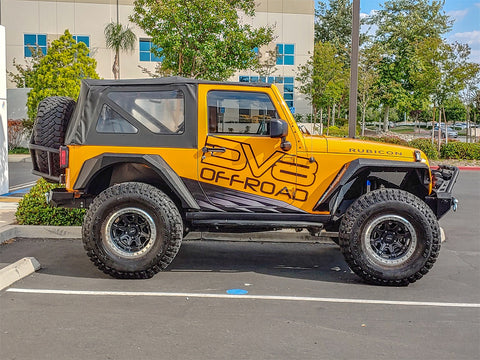 DV8 Offroad FENDB-09 07-18 Jeep JK Fender Flares Armor Front & Rear