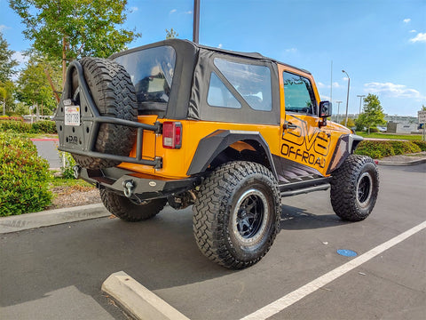 DV8 Offroad FENDB-09 07-18 Jeep JK Fender Flares Armor Front & Rear